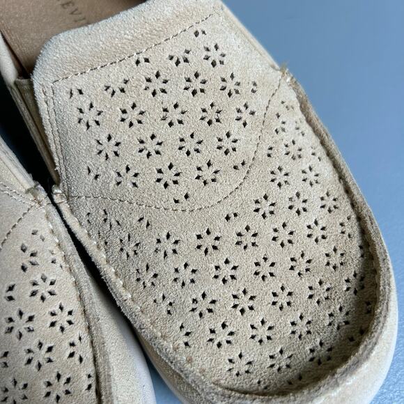 Revitalign Siesta Sunshine Slip On Suede Orthotic Comfort Shoes Tan 5 B New - Picture 4 of 7